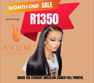 24inch straight full frontal - Avum Fashion Haven
