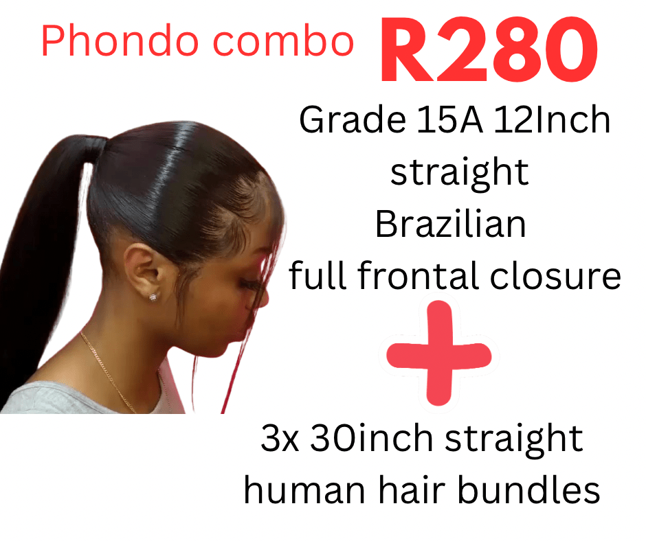 30inch Human Hair bundles + 12inch full frontal closure - Avum Fashion Haven