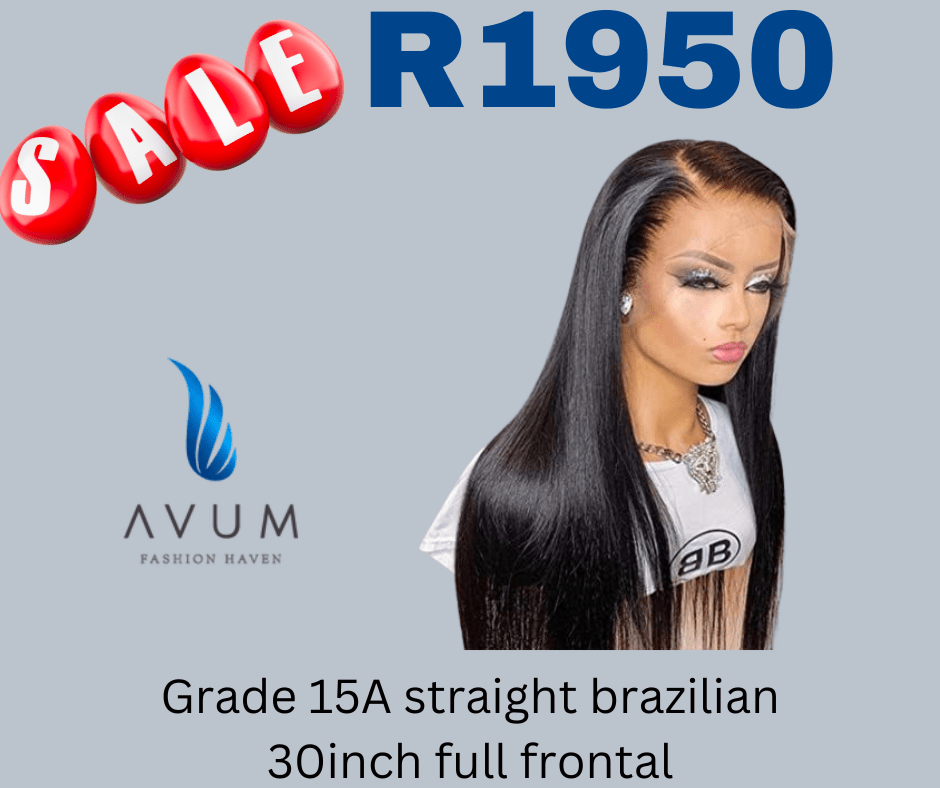 30inch straight full frontal - Avum Fashion Haven