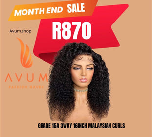 3way 16inch Malaysian curls - Avum Fashion Haven