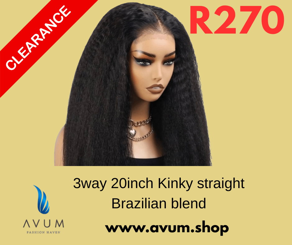 3way kinky straight brazilian blend - Avum Fashion Haven