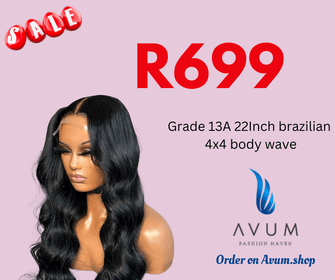 4x4 brazilian 22inch body wave - Avum Fashion Haven