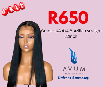 4x4 straight 22Inch 13A Brazilian - Avum Fashion Haven