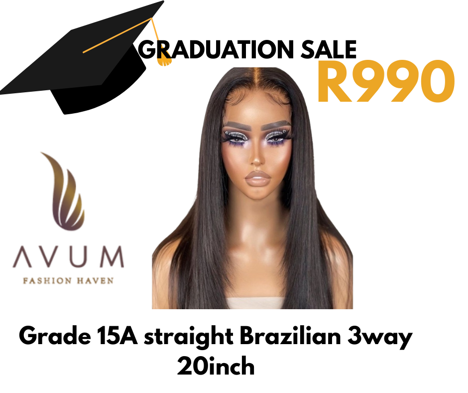 3way 20inch straight wig