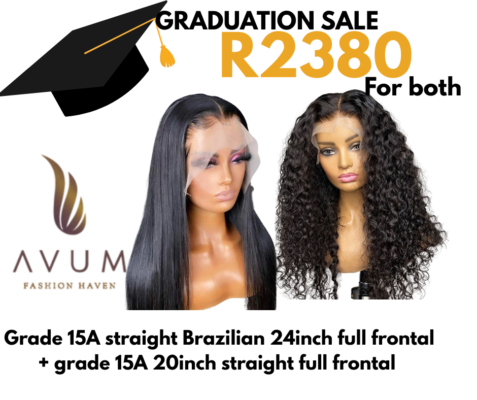 24inch full frontal Malaysian curls + straight Brazilian 20inch full frontal
