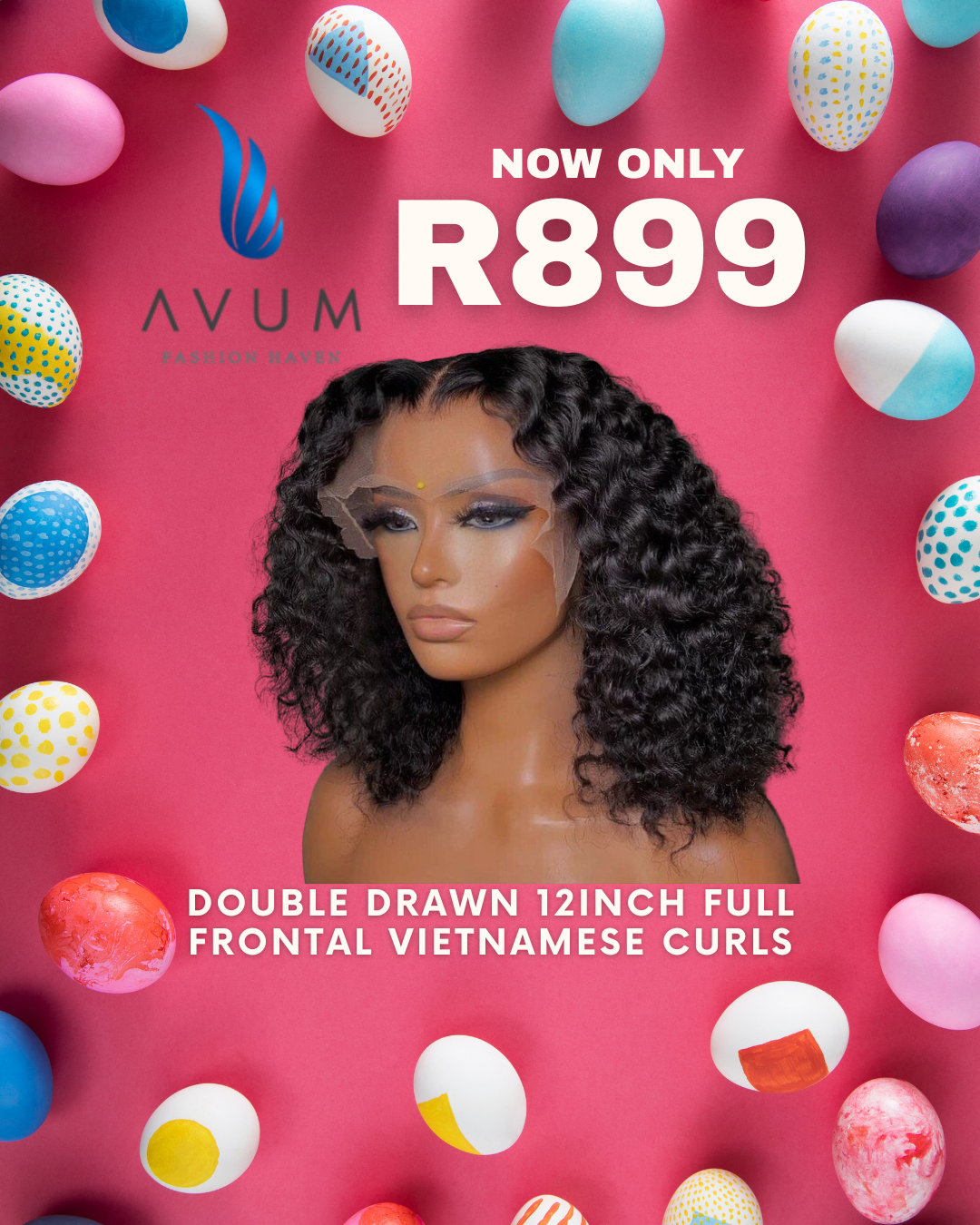 12inch full frontal Vietnamese curls