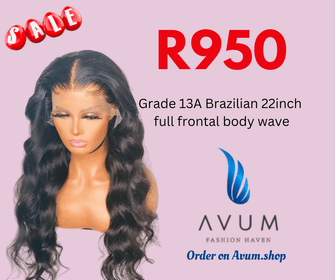 Full frontal 13A 22Inch body wave - Avum Fashion Haven
