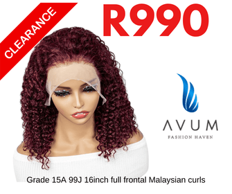 Full frontal 99J Malaysian curls - Avum Fashion Haven