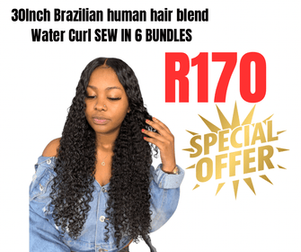 Human blend curly 30inch 6 bundles - Avum Fashion Haven
