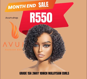 Side 10inch Malaysian curls - Avum Fashion Haven