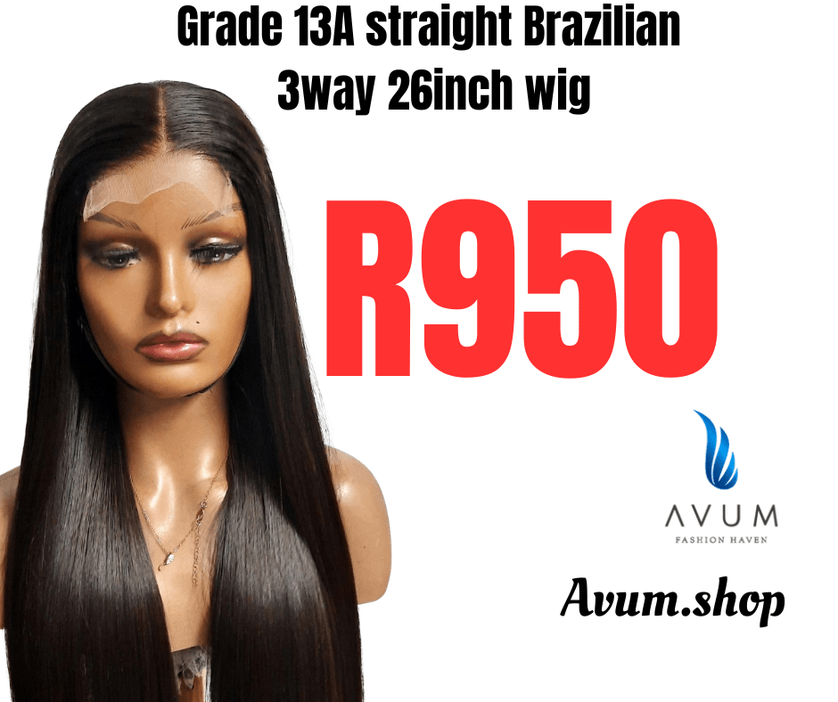 Straight Brazilian 3way 26inch - Avum Fashion Haven